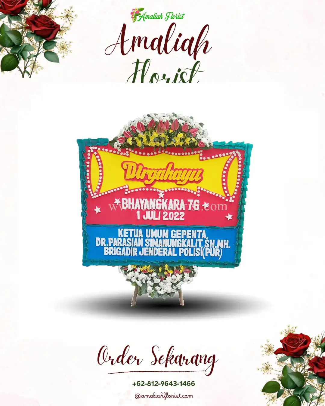 Papan Bunga HUT Ulang Tahun Darul Makmur